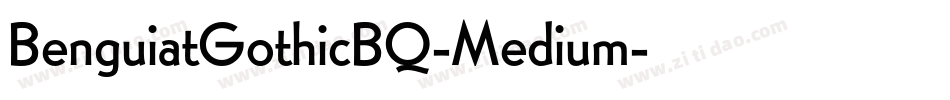 BenguiatGothicBQ-Medium字体转换