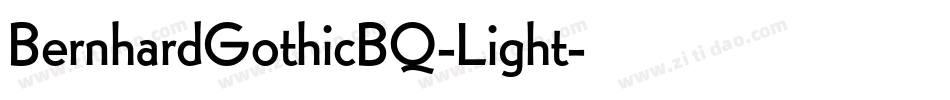 BernhardGothicBQ-Light字体转换