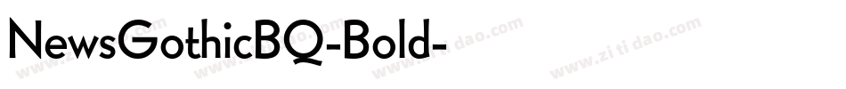 NewsGothicBQ-Bold字体转换