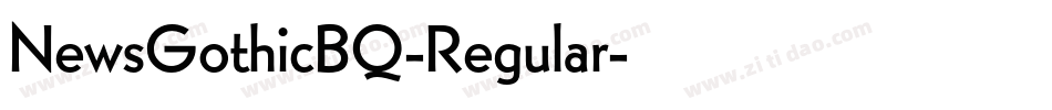 NewsGothicBQ-Regular字体转换
