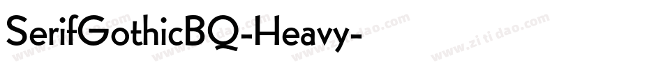 SerifGothicBQ-Heavy字体转换