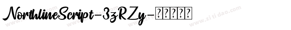 NorthlineScript-3zRZy字体转换