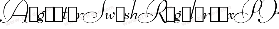 AngeaterSwashRegular-axPK5字体转换