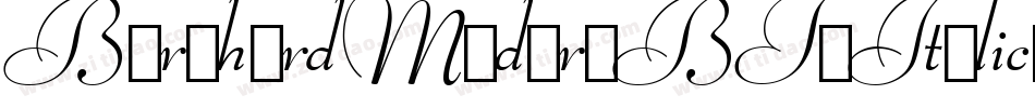 BernhardModernBT-Italic字体转换