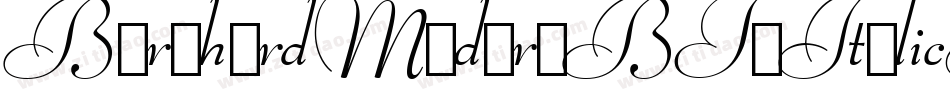 BernhardModernBT-ItalicSwash字体转换