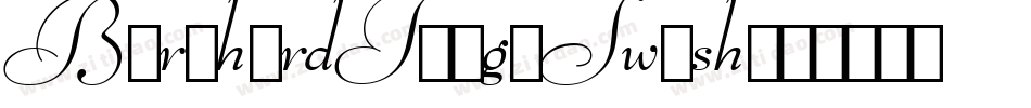 BernhardTangoSwash字体转换