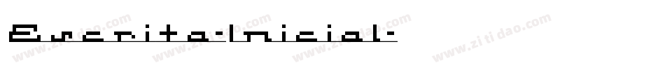 Escrita-Inicial字体转换