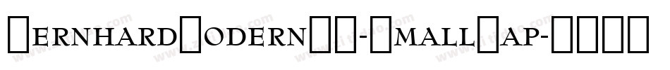 BernhardModernBT-SmallCap字体转换
