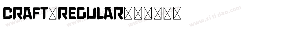 Craft-Regular字体转换
