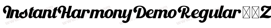 InstantHarmonyDemoRegular-9ZeL字体转换