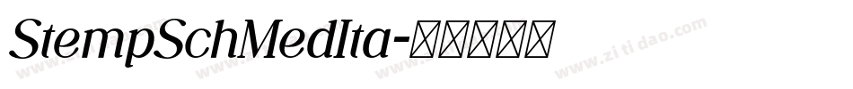 StempSchMedIta字体转换