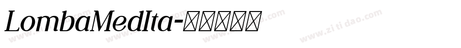 LombaMedIta字体转换