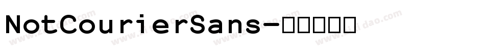 NotCourierSans字体转换