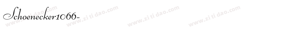 Schoenecker1066字体转换