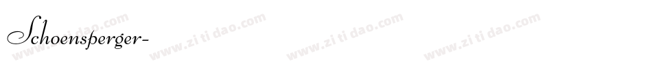 Schoensperger字体转换