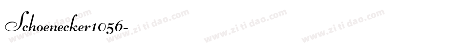 Schoenecker1056字体转换