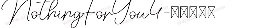 NothingForYou4字体转换