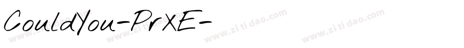 CouldYou-PrXE字体转换
