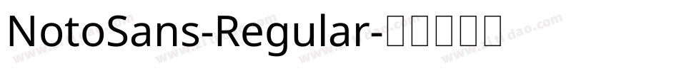 NotoSans-Regular字体转换