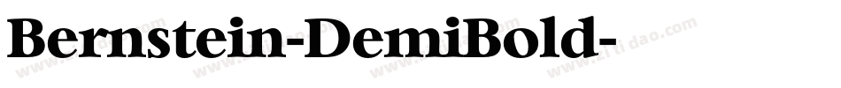 Bernstein-DemiBold字体转换