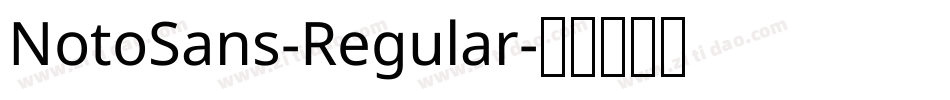 NotoSans-Regular字体转换