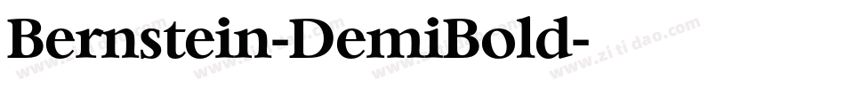 Bernstein-DemiBold字体转换
