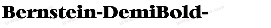Bernstein-DemiBold字体转换