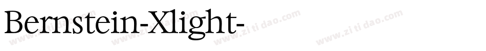 Bernstein-Xlight字体转换
