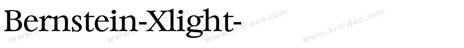 Bernstein-Xlight字体转换