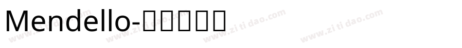 Mendello字体转换