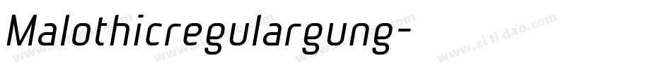 Malothicregulargung字体转换