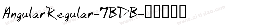 AngularRegular-7BDB字体转换