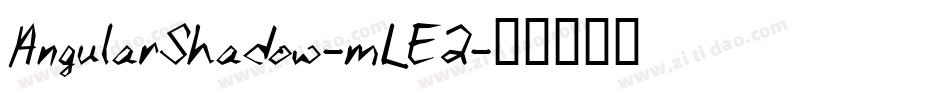 AngularShadow-mLE2字体转换