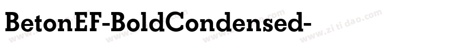 BetonEF-BoldCondensed字体转换