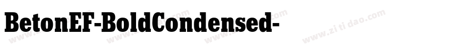 BetonEF-BoldCondensed字体转换