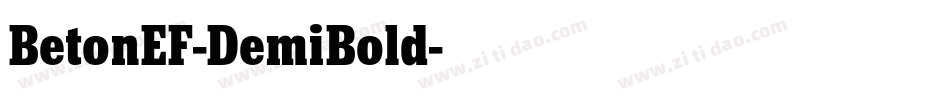 BetonEF-DemiBold字体转换
