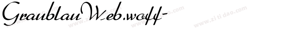 GraublauWeb.woff字体转换 GraublauWeb.woff字体转换