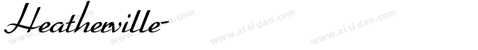 Heatherville字体转换