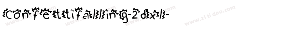 Confettifalling-2dxl字体转换