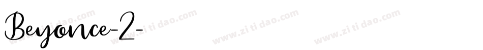 Beyonce-2字体转换