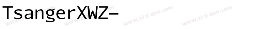 TsangerXWZ字体转换