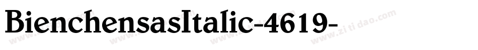 BienchensasItalic-4619字体转换