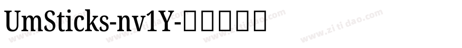 UmSticks-nv1Y字体转换