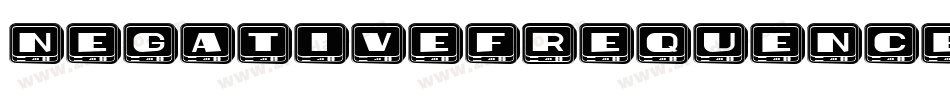 NegativeFrequencesRegular-Ooa6字体转换