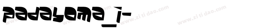 Padaloma_i字体转换