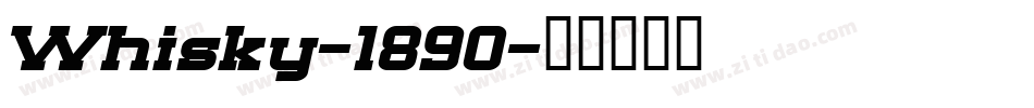 Whisky-1890字体转换