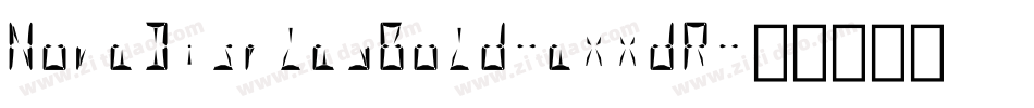 NovaDisplayBold-axxdR字体转换