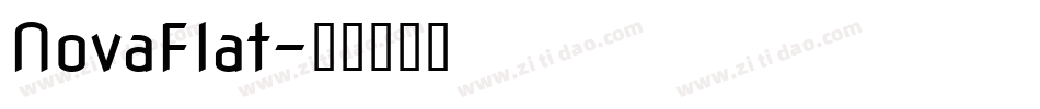 NovaFlat字体转换