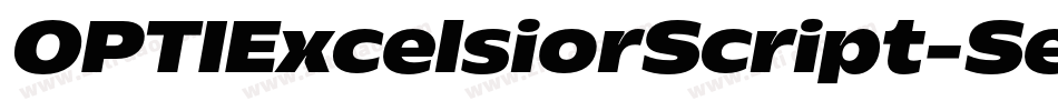 OPTIExcelsiorScript-SemiBd字体转换