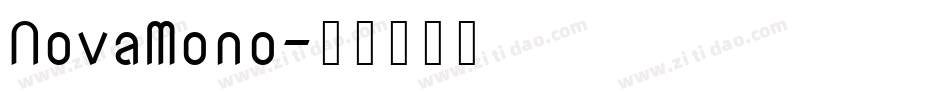 NovaMono字体转换